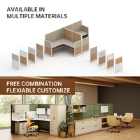 Poste de travail modulaire moderne pour bureau, cloison de séparation, bureau pour 2 à 4 personnes, fournisseur chinois pour personnel et écoles