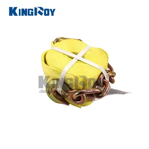 KingRoy 4 "winch strap con gancio della catena 3/8 inch catena e gancio logistica cinghie