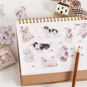 45 Miếng Dán Đóng Gói Miếng Dán Niêm Phong Bì Mềm Dễ Thương Cho Chó Mèo Thú Cưng Dễ Thương Miếng Dán Niêm Phong Chất Liệu Nhật Ký - Product Image 3