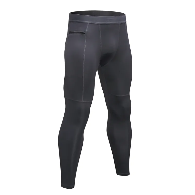 Pantalon de sport de compression pour hommes bon marché élastique à séchage rapide et logo personnalisé leggings de gym serrés