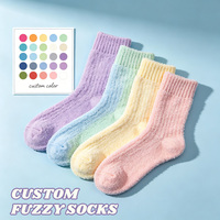 Chaussettes personnalisées pour femmes, chaudes, douillettes, moelleuses, hiver, nouvelles chaussettes pour femmes East, chaussettes en coton avec logo, design personnalisé, chaussettes duveteuses