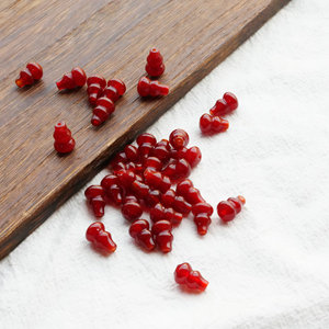 Cuentas <span class=keywords><strong>de</strong></span> ágata roja Jiny en forma <span class=keywords><strong>de</strong></span> calabaza con orificio pasante, cuentas <span class=keywords><strong>de</strong></span> <span class=keywords><strong>jade</strong></span> para oración budista DIY, pulseras culturales y artísticas, accesorios. - Product Image 2