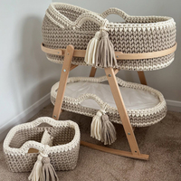 Panier à langer pour bébé en coton fait sur mesure avec matelas imperméable Panier de Moïse pour bébé