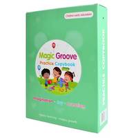 Ensemble de 5 livres de traçage en spirale réutilisables pour enfants pratique de la magie dure copie lettre écriture anglais boîte-cadeau emballage papier couverture