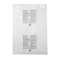 Sacs en plastique à fond plat Emballage transparent Vêtement Imprimé Opp Rose Plastique Shopping Sachet Plastique