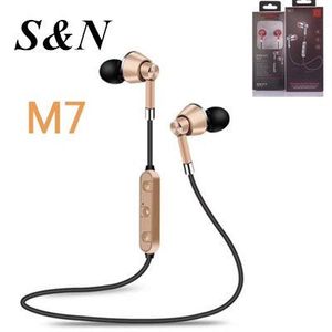 S N M7 <b>Bluetooth</b> Earphones <b>Wireless</b> Sports In Ear Headphones With Mic For Phone - Product Image 1