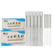 100 aiguilles d'acupuncture stériles à usage unique en acier inoxydable avec manche, pour dialyse, emballage professionnel, vente en gros