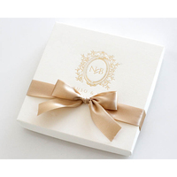 Carton d'invitation de mariage en velours en soie a5, boîte cadeau de luxe, vente en gros