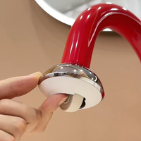 Robinet de lavabo pivotant rétractable moderne - Gris canon de fusil, mitigeur d'eau chaude et froide extractible, qualité supérieure, robinet de lavabo de salle de bain