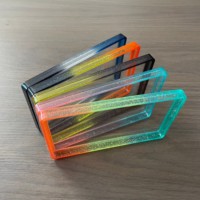 Plaque arrière transparente en acrylique PSA Slab Guard pour une vue intégrale, cadre de protection en TPU dégradé, anti-poussière, 41 couleurs