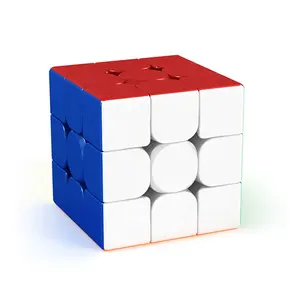 Nhà máy cung cấp MoYu MoFangJiaoShi Stickerless Magnetic Cube với hộp trong suốt đóng gói Moyu meilong 3m Cube