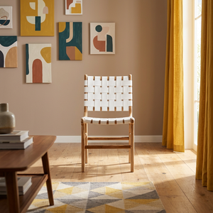 Découvrez un confort intemporel avec une chaise en teck conçue pour apporter une beauté naturelle et une élégance durable à chaque espace. - Product Image 2