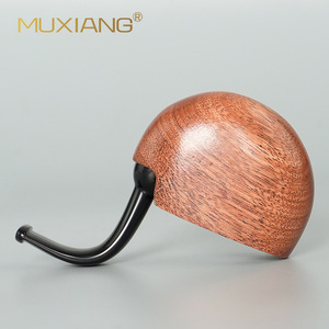 MUXIANG Wooden Smoking Pipe Bent Type 3mm Filter Portable Pocket Pipe For Men Retro Handmade Gift - Product Image 3