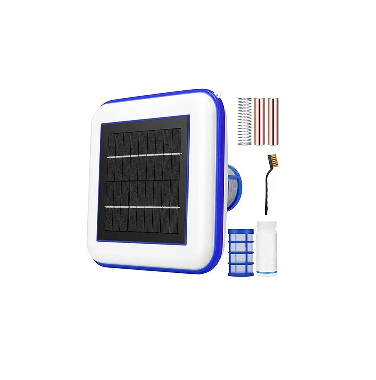 Solar Pool Ionizer Chlorine-Free Sun Shock & Water Purifier Automatic Pool Cleaner Up To 35,000 Gal Square Pool Ionizer
