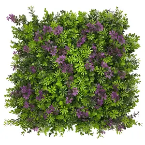 50x50cm גודל פו גידור מחצלת ירק עלים גדר פנלי פרטיות מסך מלאכותי דשא קיר קיר תפאורה עבור מקורה חיצוני
