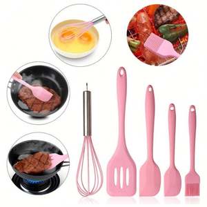 Gran oferta de utensilios de cocina, 5 uds., utensilios de cocina de silicona, herramientas de cocina - Product Image 6