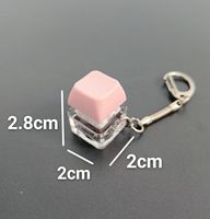 Wholesale Custom Keyboard Switch Fidget Toy Mechanical Keycap Clicker Keychain Stress Relief Keyring for Promotional Gift Bulk