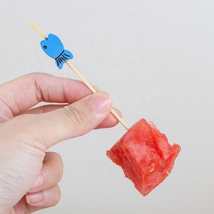 Brochettes jetables en bambou naturel pour cocktails de fruits, bâtonnets faits à la main pour apéritifs, sandwichs, desserts, longs <span class=keywords><strong>cure</strong></span>-dents - Product Image 6