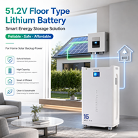 Batterie solaire hybride 16 kWh 51,2 V 314 Ah avec Wi-Fi, 8000 cycles, sans entretien, fonctionnement sécurisé, empilable