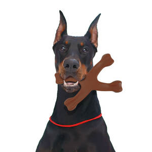 Giocattoli da Masticare per Animali Domestici in Nylon Resistente agli Esplosioni, Grado Alimentare, Aroma di Bacon, a Forma di Osso, per Cani e Gatti di Taglia Media/Grande, per Pulizia Denti - Product Image 1