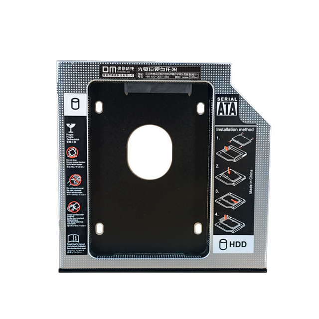 DW95S 9.5mm Aluminum OptiBay SATA 3.0 Hard Disk Drive Enclosure DM HDD Caddy DVD Adapter for 2TB Laptop CD-ROM 2.5 HDD Enclosure