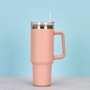 Mug de voyage isotherme en acier inoxydable 40 oz personnalisable par sublimation, avec couvercle, poignée, anti-fuite, sans BPA, isolation thermique et affichage LED de la température - Product Image 5
