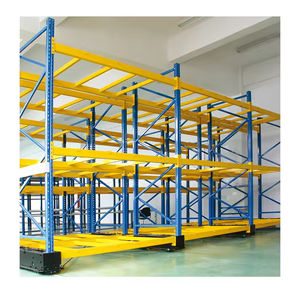 Système de rayonnage mobile en entrepôt Étagères de stockage mobiles verticales en tôle électrique Rayonnage d'archive à glissement - Product Image 4