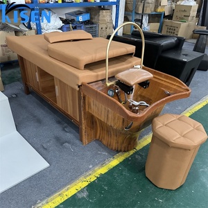 Sillón de Champú Moderno de Madera KISEN para Spa Capilar, Mueble de Salón con Lavabo para Terapia de Agua, Ideal para Uso Hospitalario, en Oferta - Product Image 5