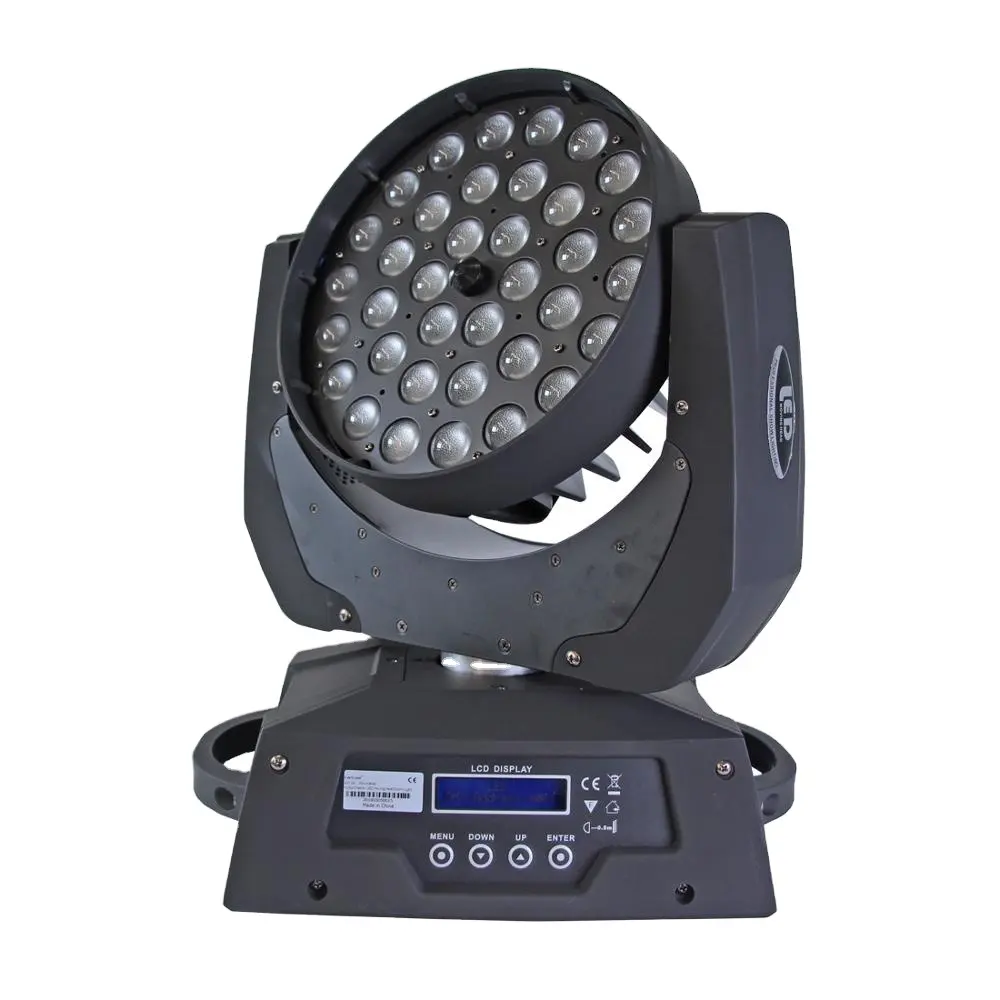 36個10W rgbw 4in1 led uplights Zoomハイパワーrgbw ledウォッシュ移動ヘッドライト