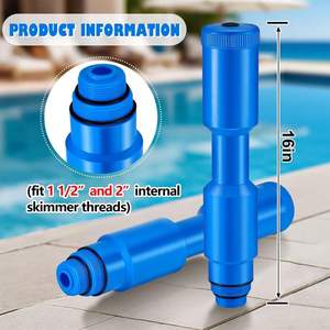 Lot de 2 bouchons de remplissage de liquide <span class=keywords><strong>pour</strong></span> écumoire de <span class=keywords><strong>piscine</strong></span> de 16 pouces, trou de remplissage de liquide de 1,5 pouces, conception filetée de 2 pouces <span class=keywords><strong>pour</strong></span> piscines enterrées, hivernage - Product Image 2