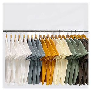 T-shirt en coton 100 % pour homme, style formel uni, personnalisable avec logo, tricoté, anti-boulochage et respirant – Vente en gros - Product Image 1