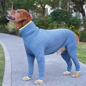 Ropa para perros grandes Golden Retriever, ropa elástica antideslizante de color azul oscuro para invierno, primavera y otoño - Product Image 1