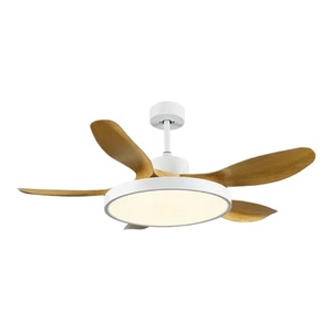 Plafonnier LED moderne à intensité variable, ventilateur de plafond Wifi 5 pales avec lampe pour salon - Product Image 1