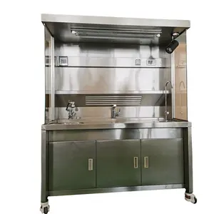 YUSHUODA Stainless Steel 304 Funeral Equipment Morgue Grossing Station With Sink