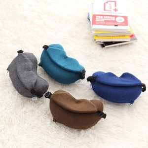 หน้ากากปิดตาแบบ<span class=keywords><strong>2</strong></span> in 1หมอนรองคอแบบพกพานุ่มสำหรับเดินทางเดินทางหน้ากากบังแดด - Product Image 5