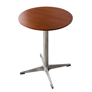 Ensemble table et chaises de style rétro en bois massif et acier inoxydable pour les salons de thé, les cafés et les commerces - Product Image 5