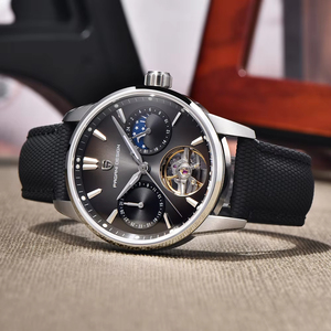 นาฬิกา PAGANI DESIGN YS021 รุ่นใหม่ ระบบตูร์บิญอง กลไกจักรกล กระจกแซฟไฟร์ สายหนังคลาสสิก นาฬิกาข้อมือผู้ชาย ขนาด 20 มม.  หน้าปัดแบบเข็ม  กันน้ำ 100 เมตร - Product Image 3