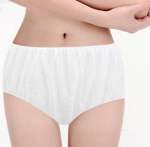 Белое женское одноразовое нижнее белье, женские трусы, трусы для путешествий, спа-салон красоты - Product Image 1
