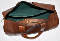 Sac de sport en cuir pleine fleur fait à la main sac de sport marron sac à bandoulière de gymnastique sac de bagage zippé de grande capacité de week-end produit OEM