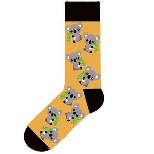 Calcetines de Algodón con Estampado de Animales Australianos, <span class=keywords><strong>Koala</strong></span> y Canguro, 6 Diseños, Calcetines Divertidos y Casuales de Punto de Alta Densidad 200N - Product Image 2