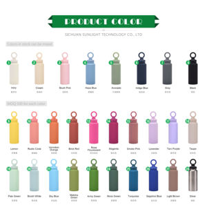 กระติกน้ำเก็บความร้อนสุญญากาศ สแตนเลส สีเทาเข้ม ขนาด 1 ลิตร พร้อมที่วางโทรศัพท์  รับสกรีนโลโก้ - Product Image 2