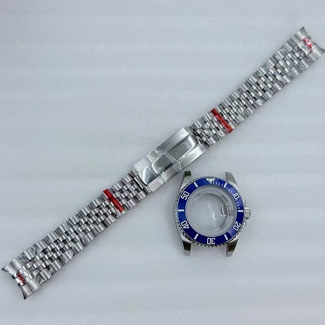33mm Watch Case and Strap for 24.5mm Dial and NH05 Movement Watch Parts