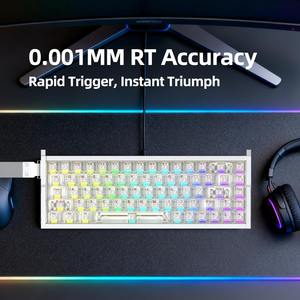 Teclado Magnético IROK MG68Plus, Cuerpo de Aleación de Aluminio, Activación Rápida, Resistente al Agua, Revestimiento Nano PCB, Escaneo de Tecla Única a 256KHz - Product Image 4