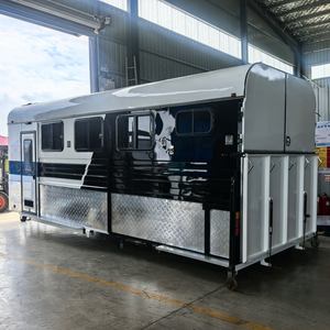 Semirremolque para Caballos TrailBlaze 3 con Área de Estancia, Remolque para Transporte de Caballos, Remolque para Campamento Ecuestre, Carga Útil Máxima de 4T, Color Personalizado - Product Image 5