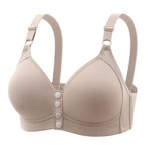 Nouveau soutien-gorge de maternité gothique <span class=keywords><strong>grande</strong></span> <span class=keywords><strong>taille</strong></span> à boucle frontale, anneaux en acier, push-up, fermeture latérale, bonnet fin, soutien-gorge à boutons pour - Product Image 1