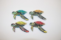 Souvenir de voyage Fengyi, objets décoratifs personnalisés en forme de tortue de mer dorée de luxe, artisanat en résine, ornements faits à la main, design océanique