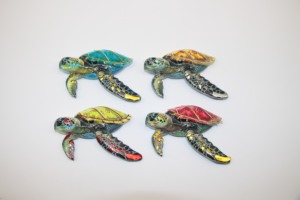 Imanes de Recuerdo de Viaje Fengyi, Adhesivos Personalizados de Tortuga Marina Dorada de Lujo, Objetos Decorativos, Adornos de Resina - Product Image 3
