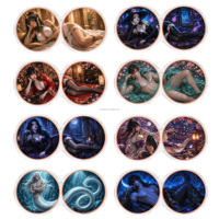 Ensemble de pièces commémoratives en cuivre pur .999 de 1 oz avec impression UV artistique couleur, pièce d'anime et double boîtier de présentation
