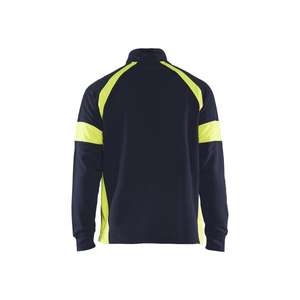 BLAKLADER - 355011588933XXXL Sudadera con paneles de alta visibilidad Azul marino/Amarillo-EAN 7330509775288 WORK HOODIES - Product Image 2