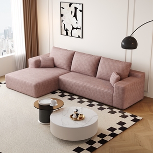 NOVA Modulare Ecksofa-Sets Möbel L-Form Wohnzimmer Lounge-Sofas mit Chaiselongue Cord Vakuumkomprimiertes Ecksofa - Product Image 4